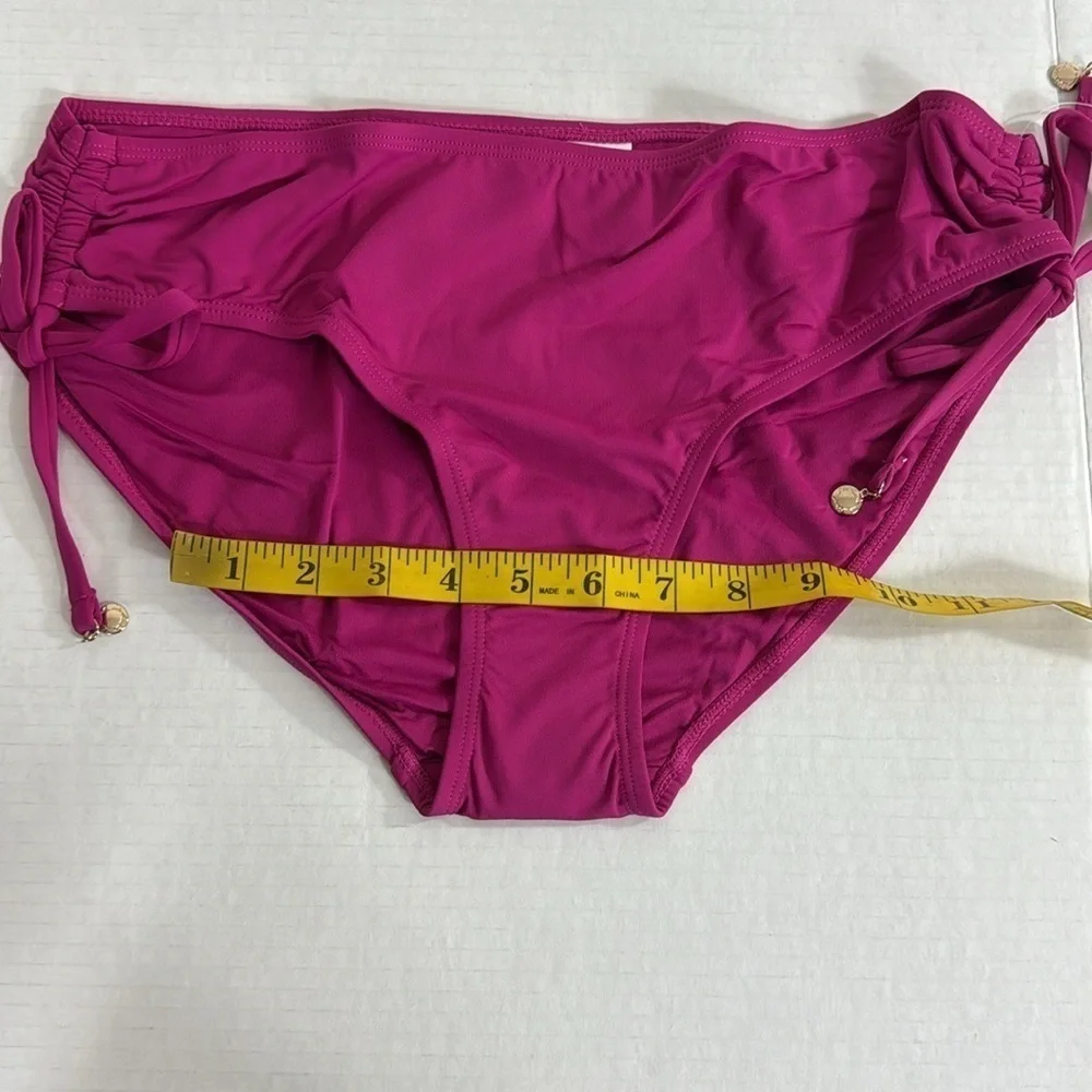 Anne Cole Women's XL Alex Bikini Bottom Berry Pink‎ Rusched Sides NWT